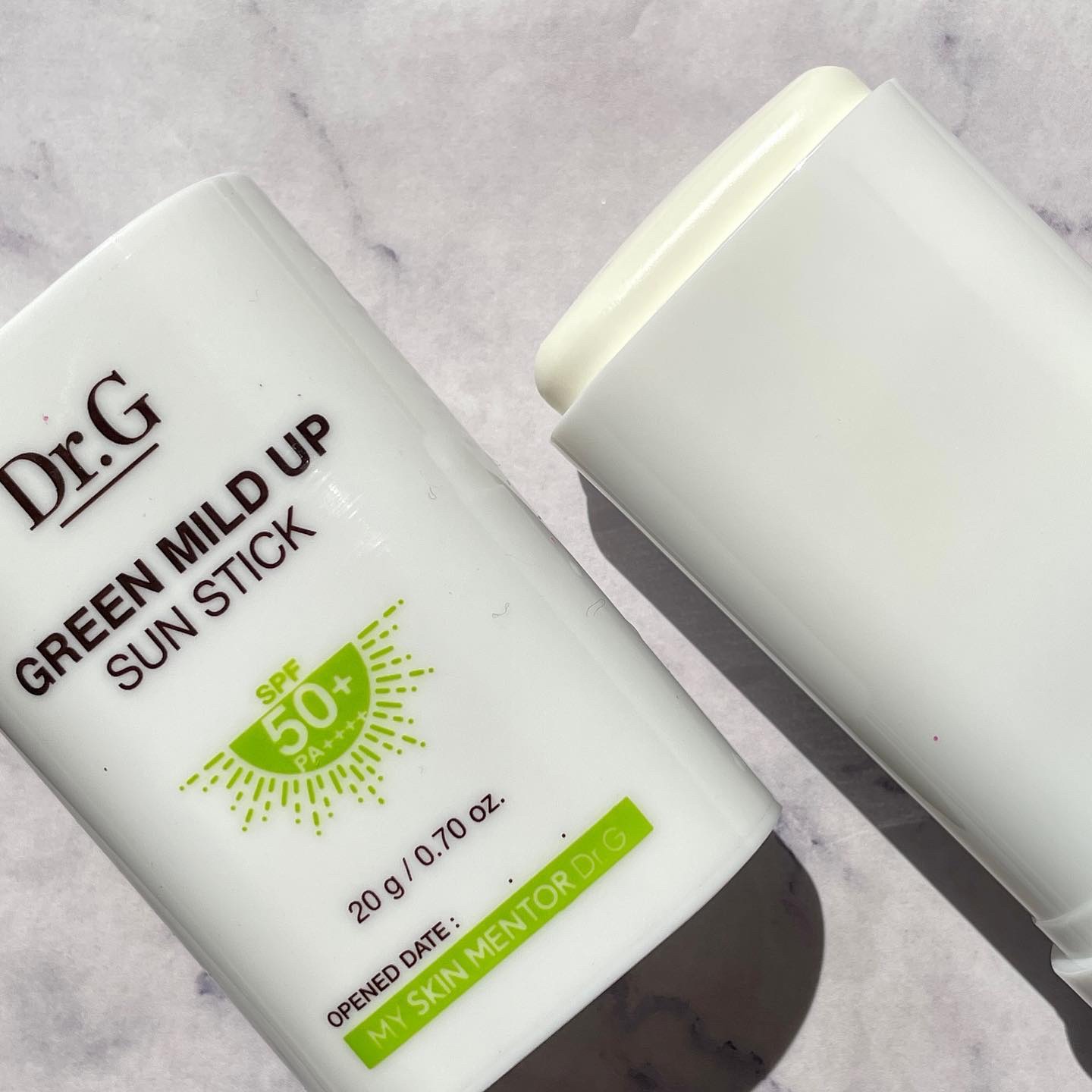 グリーンマイルドサンスティック SPF50+ PA++++/Dr.G/日焼け止めスティックを使ったクチコミ（3枚目）