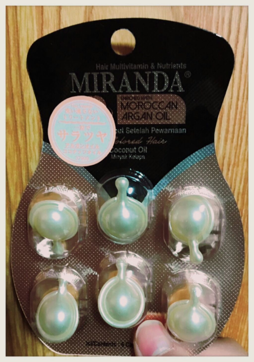 ヘアビタミン カラーケアヘアオイル/MIRANDA/ヘアオイルを使ったクチコミ(1枚目)