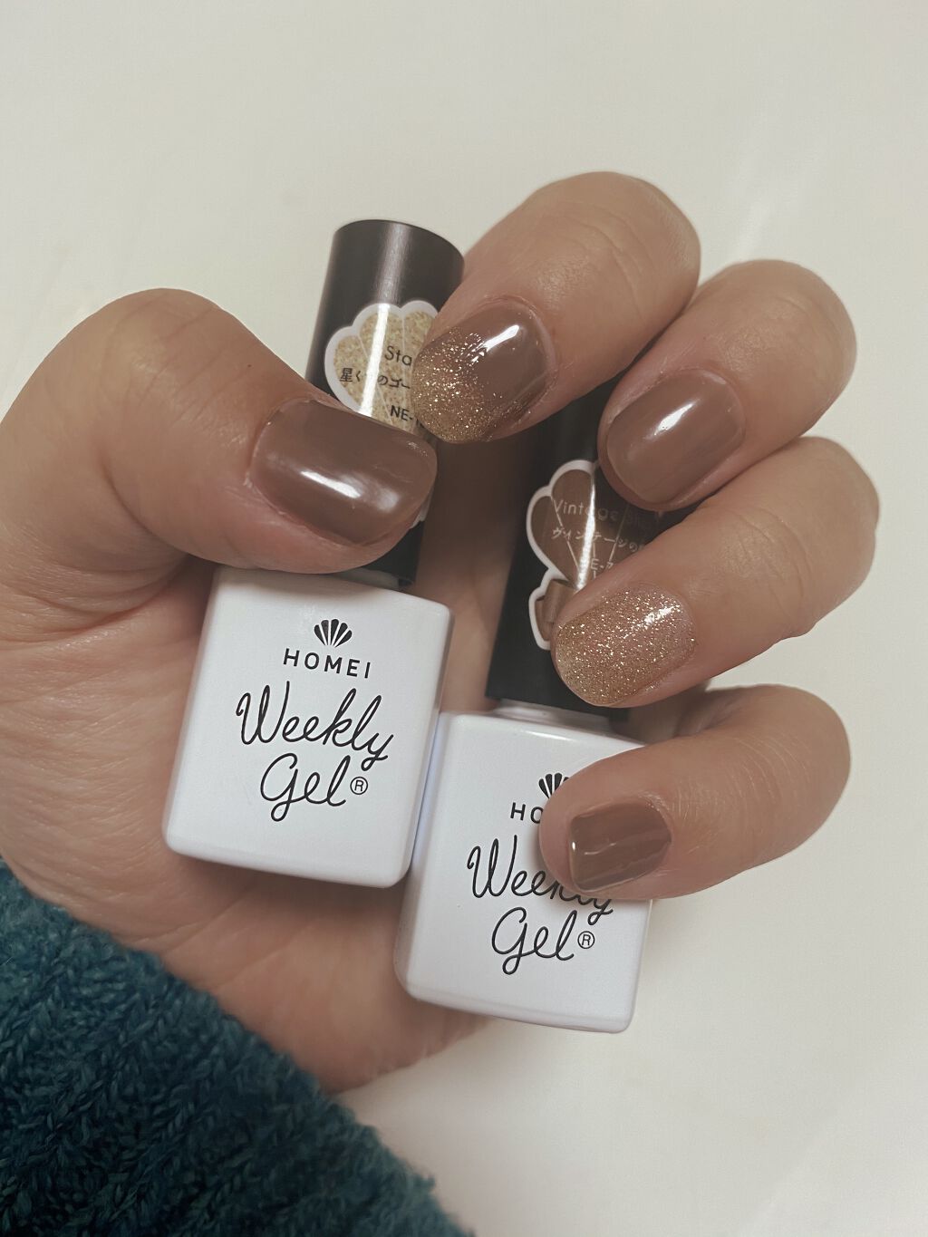 ウィークリージェル NE-75 Vintage Shelf/HOMEI/ジェルネイルを使ったクチコミ（3枚目）