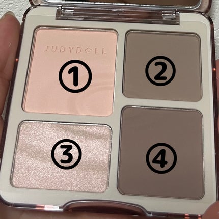 JUDYDOLL メリハリマスターパレット/JUDYDOLL/パウダーハイライトを使ったクチコミ(2枚目)