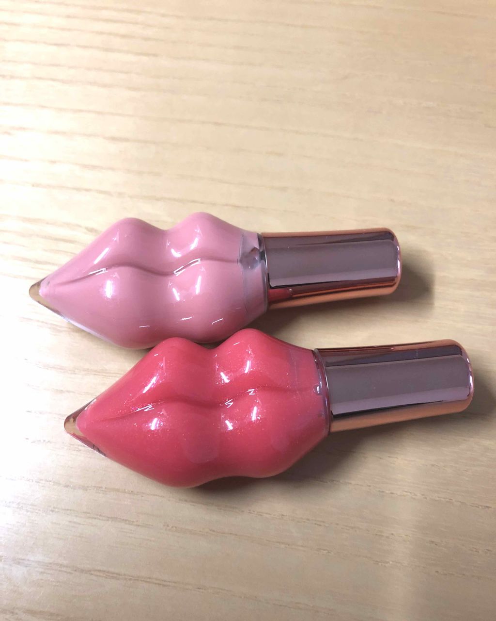 メルティーリップセラム/プランプピンク/リップグロスを使ったクチコミ（2枚目）