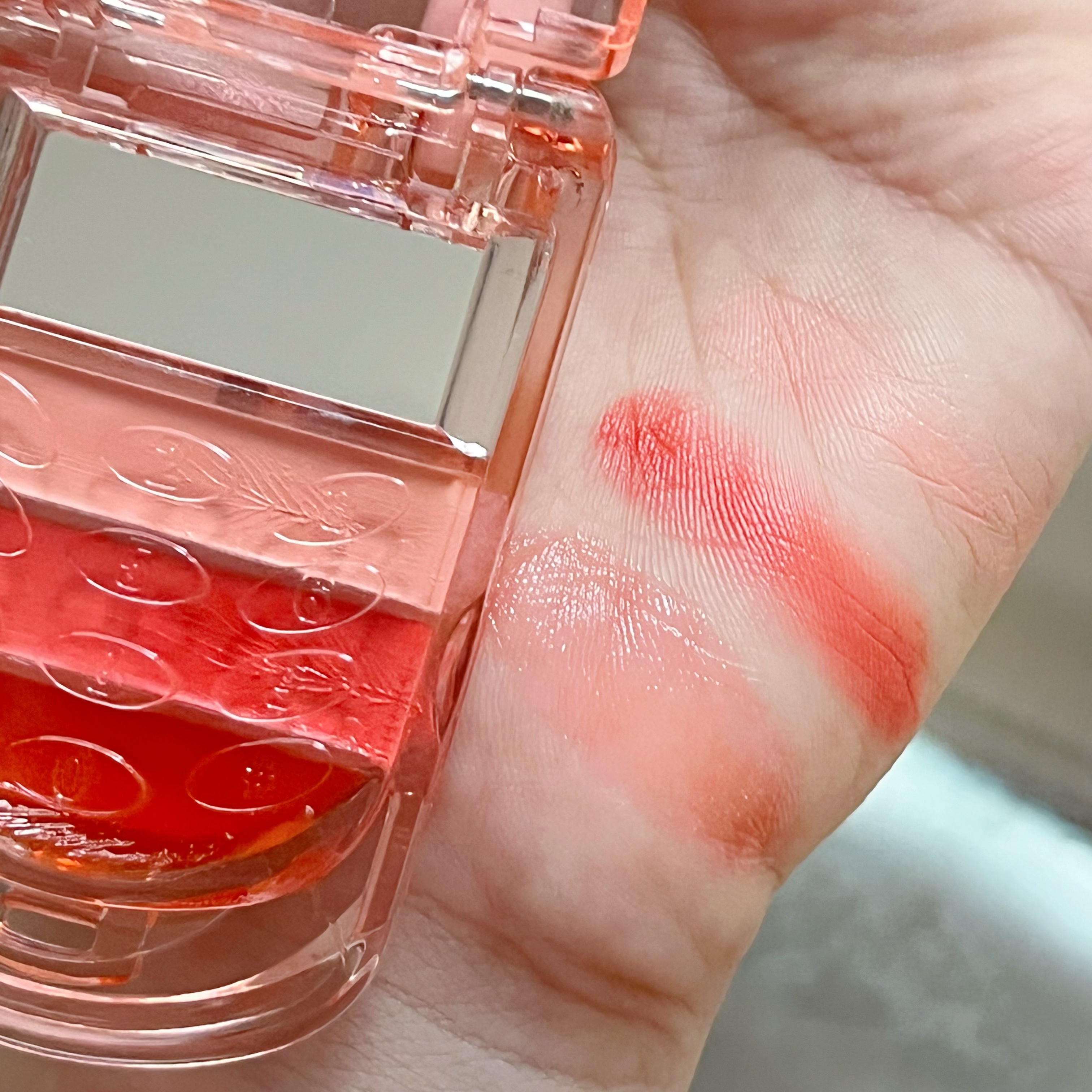 リップ&チークセルフォン 01 アップルソーダ/AMUSE/口紅を使ったクチコミ（2枚目）