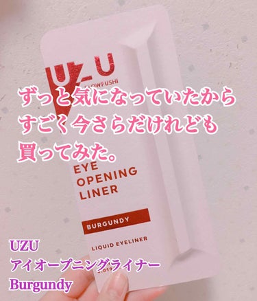 EYE OPENING LINER BURGUNDY/UZU BY FLOWFUSHI/リキッドアイライナーを使ったクチコミ（1枚目）