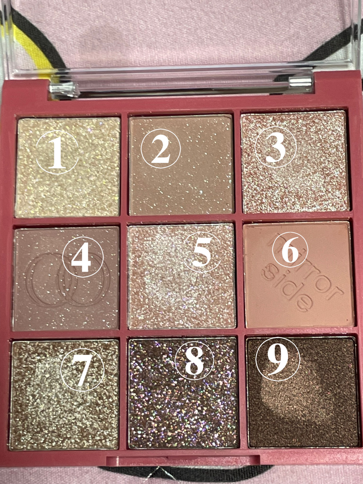 MSアイシャドウパレット/mirrorside/アイシャドウパレットを使ったクチコミ（3枚目）