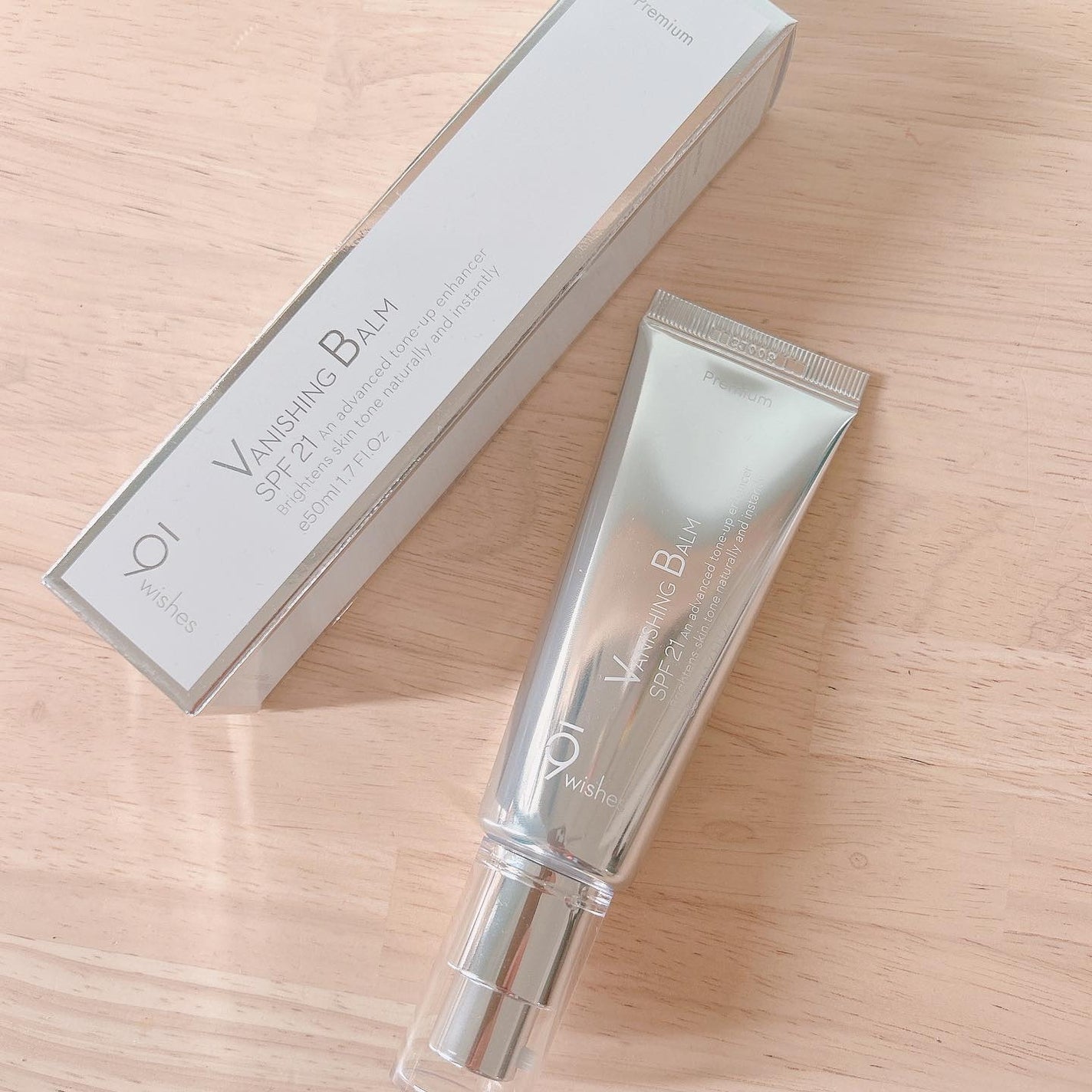 バニシングバーム プレミアム トーンアップ SPF21/9Wishes/化粧下地を使ったクチコミ(1枚目)