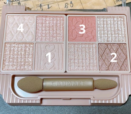 プティパレットアイズ/キャンメイク/パウダーアイシャドウを使ったクチコミ(4枚目)