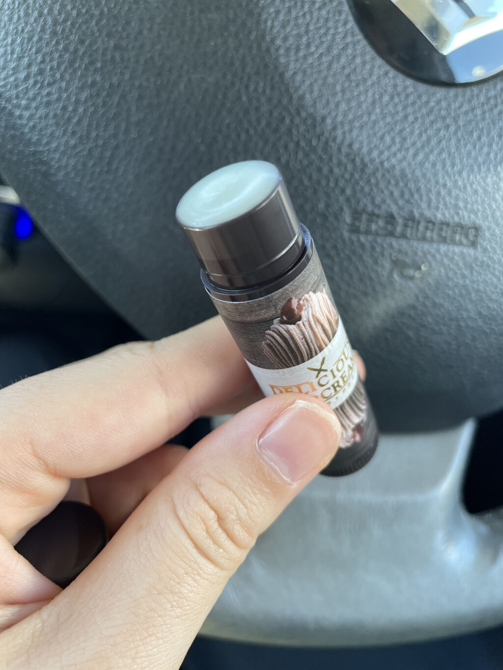 デリシャスリップクリーム モンブランの香り/Pure Smile/リップケアを使ったクチコミ（3枚目）