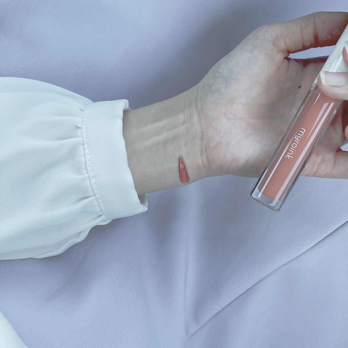 カラーフォーミーリップティント 01 pop coral/myroink/リップティントを使ったクチコミ（1枚目）