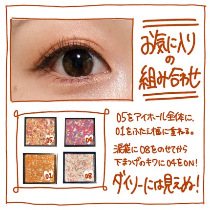 美容botことの on LIPS 「・・  ♡URGLAM  マーブルアイシャドウ  全5色 20..」(8枚目)