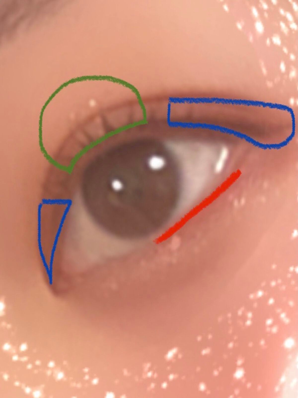 リキッド グリッター シャドウ/rom&nd/グリッターを使ったクチコミ(2枚目)