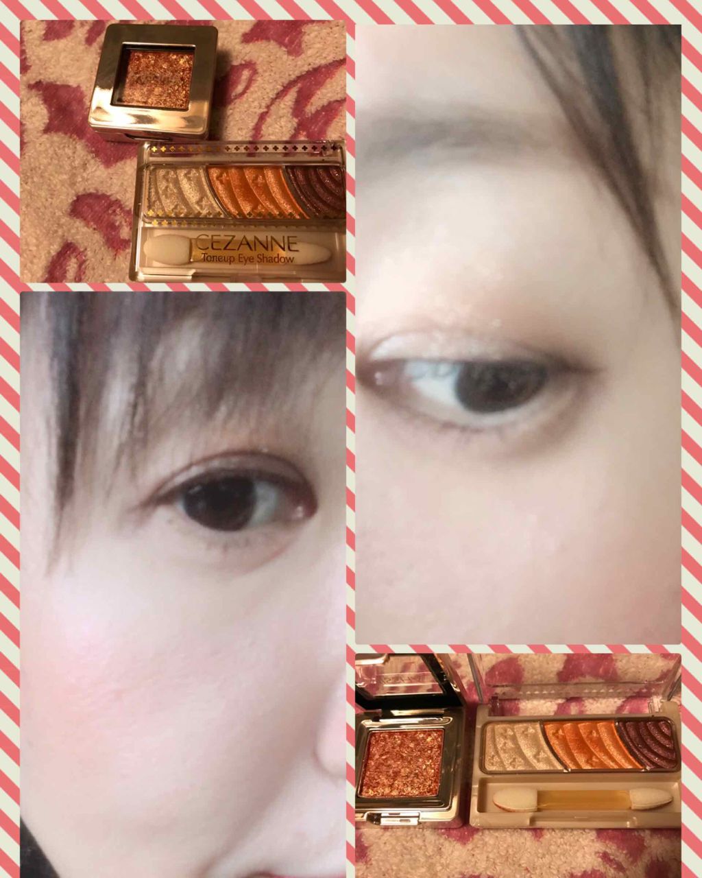 トーンアップアイシャドウ/CEZANNE/アイシャドウパレットを使ったクチコミ(1枚目)
