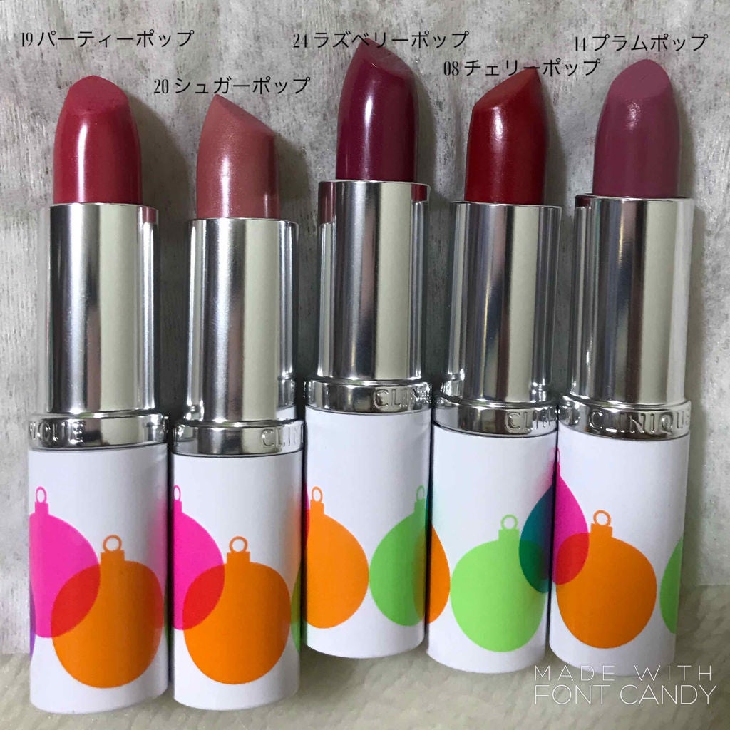 クリニーク ポップ ホリデイ セット/CLINIQUE/口紅を使ったクチコミ(3枚目)
