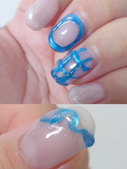 ジェルネイル(ライト対応)/セリア/ジェルネイルを使ったクチコミ(4枚目)