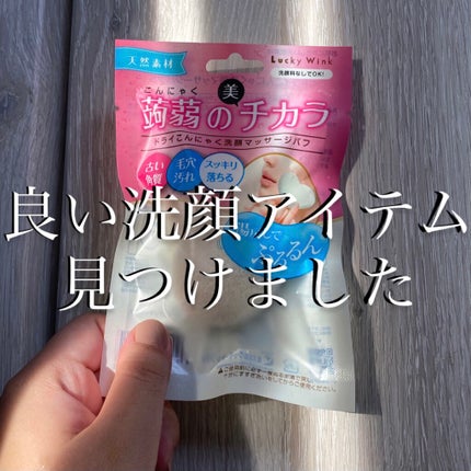 こんにゃくブッセ洗顔マッサージパフ/こんにゃくのチカラ/その他スキンケアグッズを使ったクチコミ(1枚目)