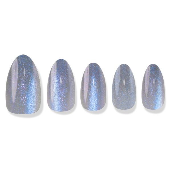 ネイルチップ(リユーザブルタイプ) Blue Mellow (Almond)