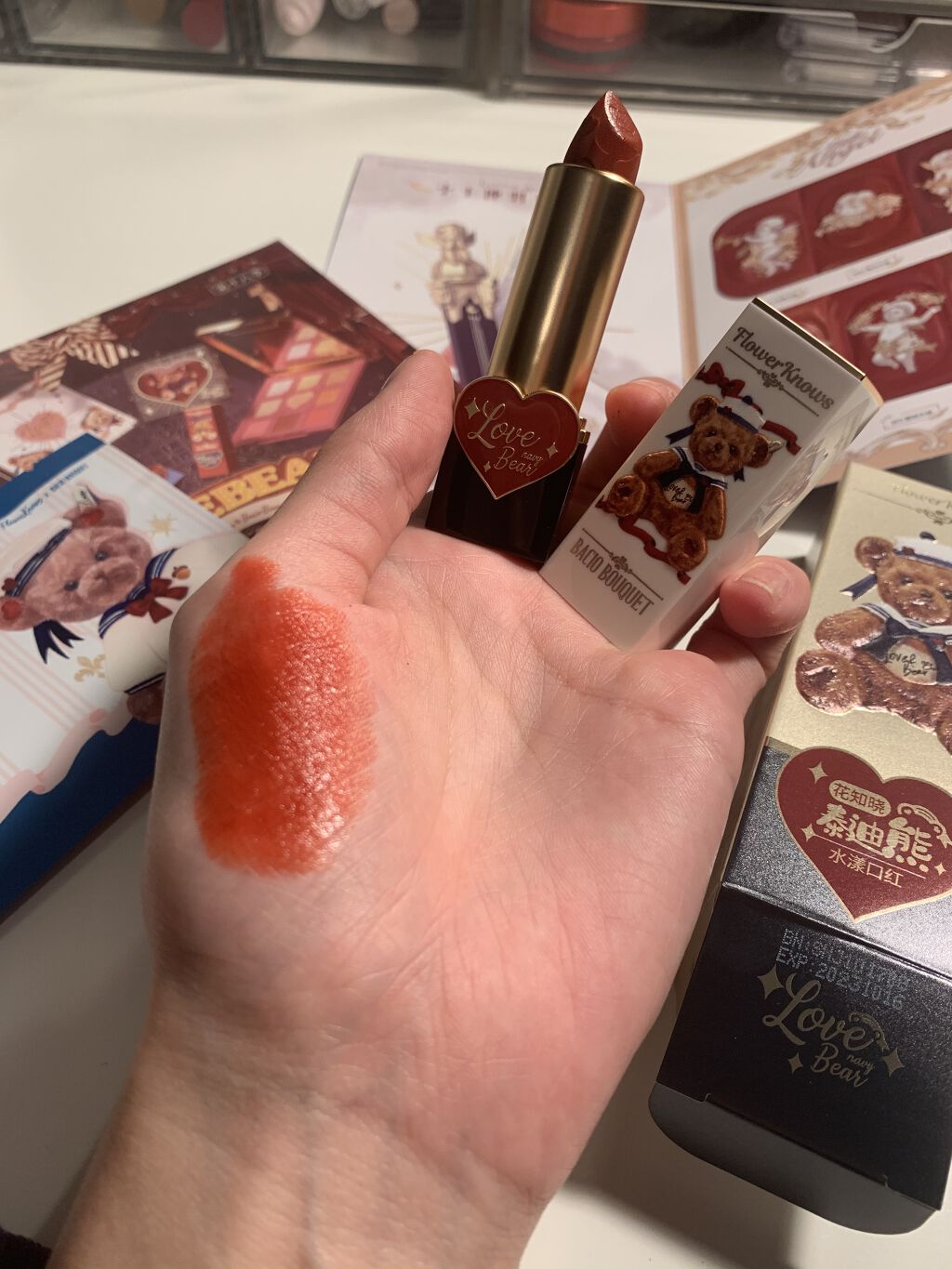 Love Bear マットリップスティック/FlowerKnows/口紅を使ったクチコミ（1枚目）