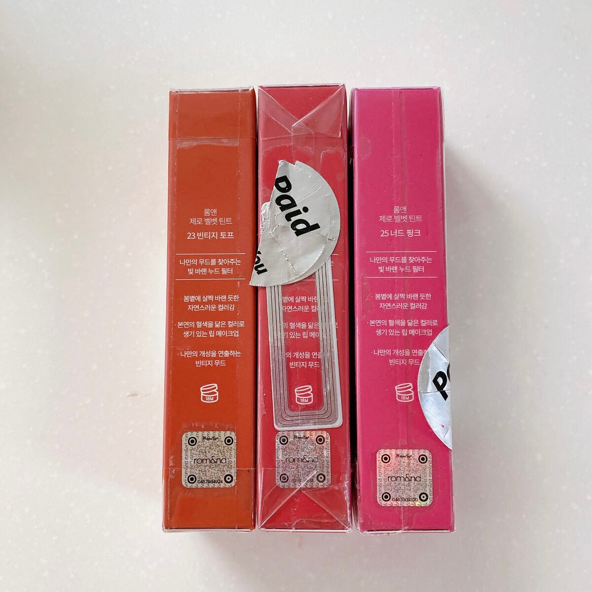 ゼロベルベットティント/rom&nd/リップティントを使ったクチコミ(6枚目)