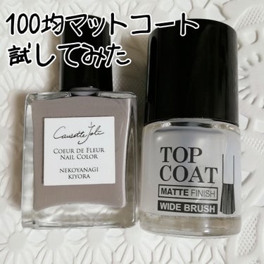 Art Collection AT トップコート マットフィニッシュのクチコミ「100均マットコートを試してみた💅

#ダイソー とか#キャンドゥ で売ってるこの#マットコー.....」（1枚目）