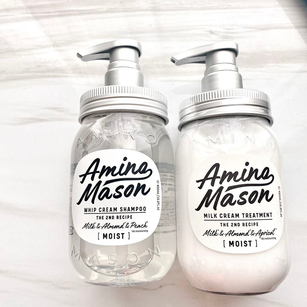 アミノメイソン ディープモイスト ホイップクリーム シャンプー/ミルククリーム ヘアトリートメント/アミノメイソン/市販シャンプーを使ったクチコミ(2枚目)