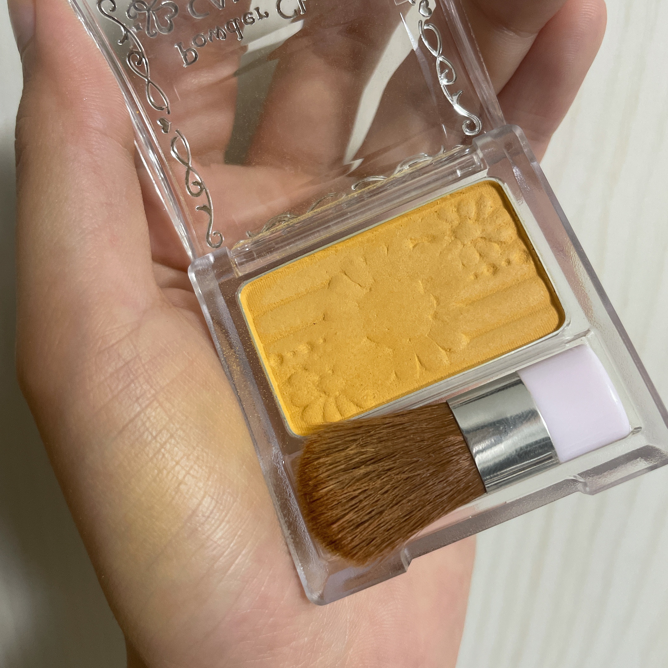 【旧品】パウダーチークス PW40 ミモザイエロー/キャンメイク/パウダーチークを使ったクチコミ（2枚目）