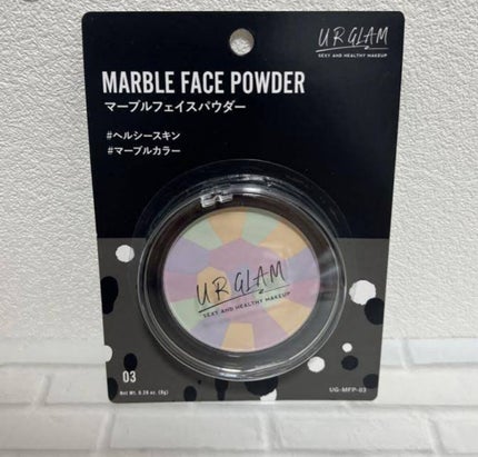 UR GLAM MARBLE FACE POWDER/U R GLAM/プレストパウダーを使ったクチコミ(2枚目)
