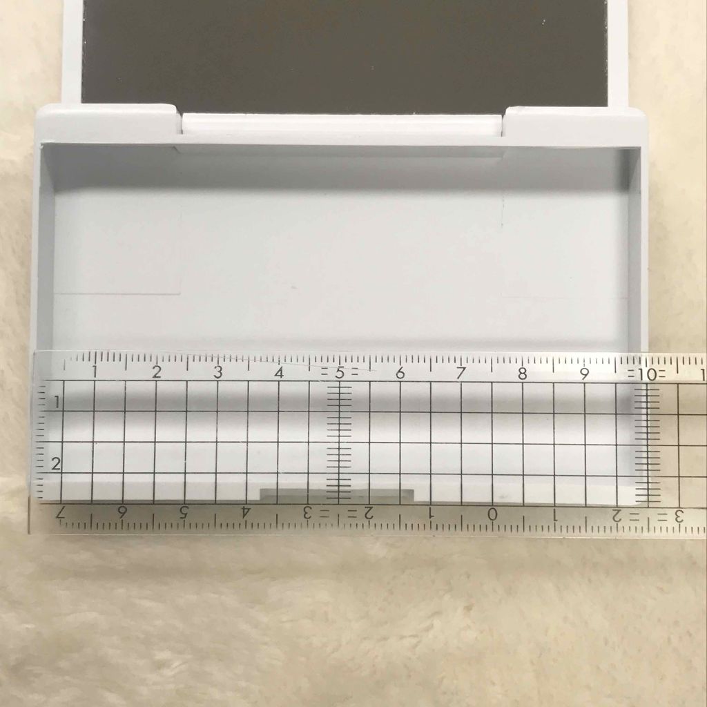 メイクアップケース(ミラー付き)/DAISO/その他化粧小物を使ったクチコミ（2枚目）