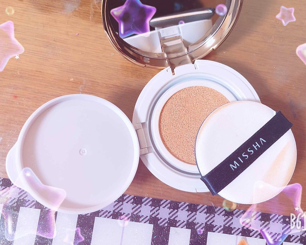 M クッション ファンデーション(モイスチャー)/MISSHA/クッションファンデーションを使ったクチコミ(2枚目)