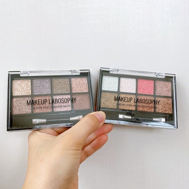 8color sparkling eyeshadow palette/MAKEUP LABOSOPHY/パウダーアイシャドウを使ったクチコミ（2枚目）