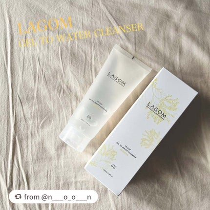 ラゴム ジェルトゥウォーター クレンザー(朝用洗顔)/LAGOM /その他洗顔料を使ったクチコミ(1枚目)