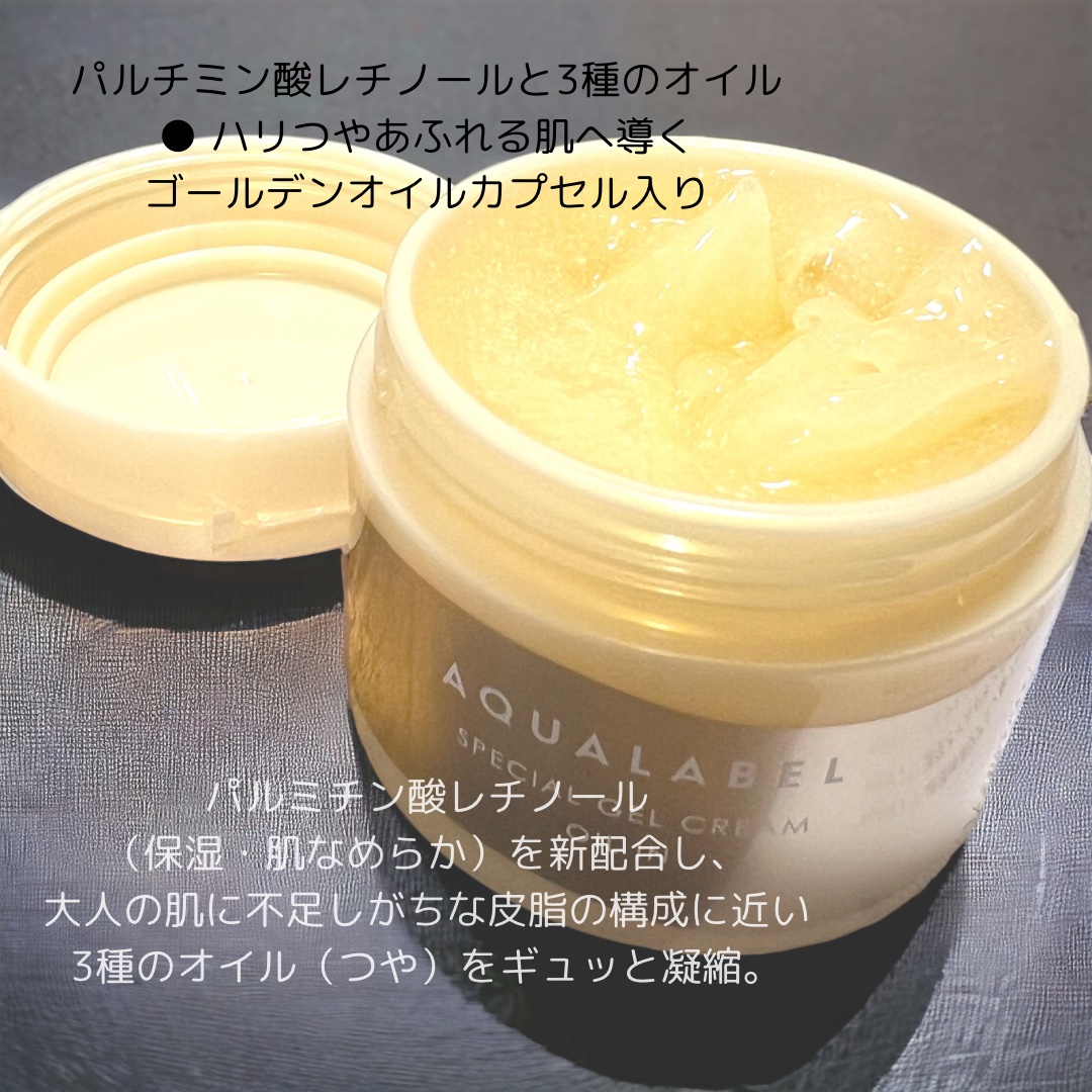 スペシャルジェルクリーム　ＥＸ　（オイルイン）/アクアレーベル/オールインワン化粧品を使ったクチコミ（3枚目）