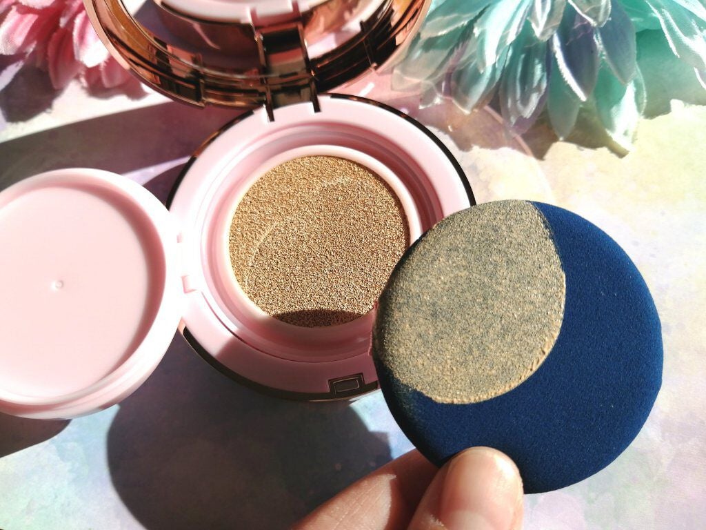 ピンクティーツリーカバークッション/APLIN/クッションファンデーションを使ったクチコミ(5枚目)