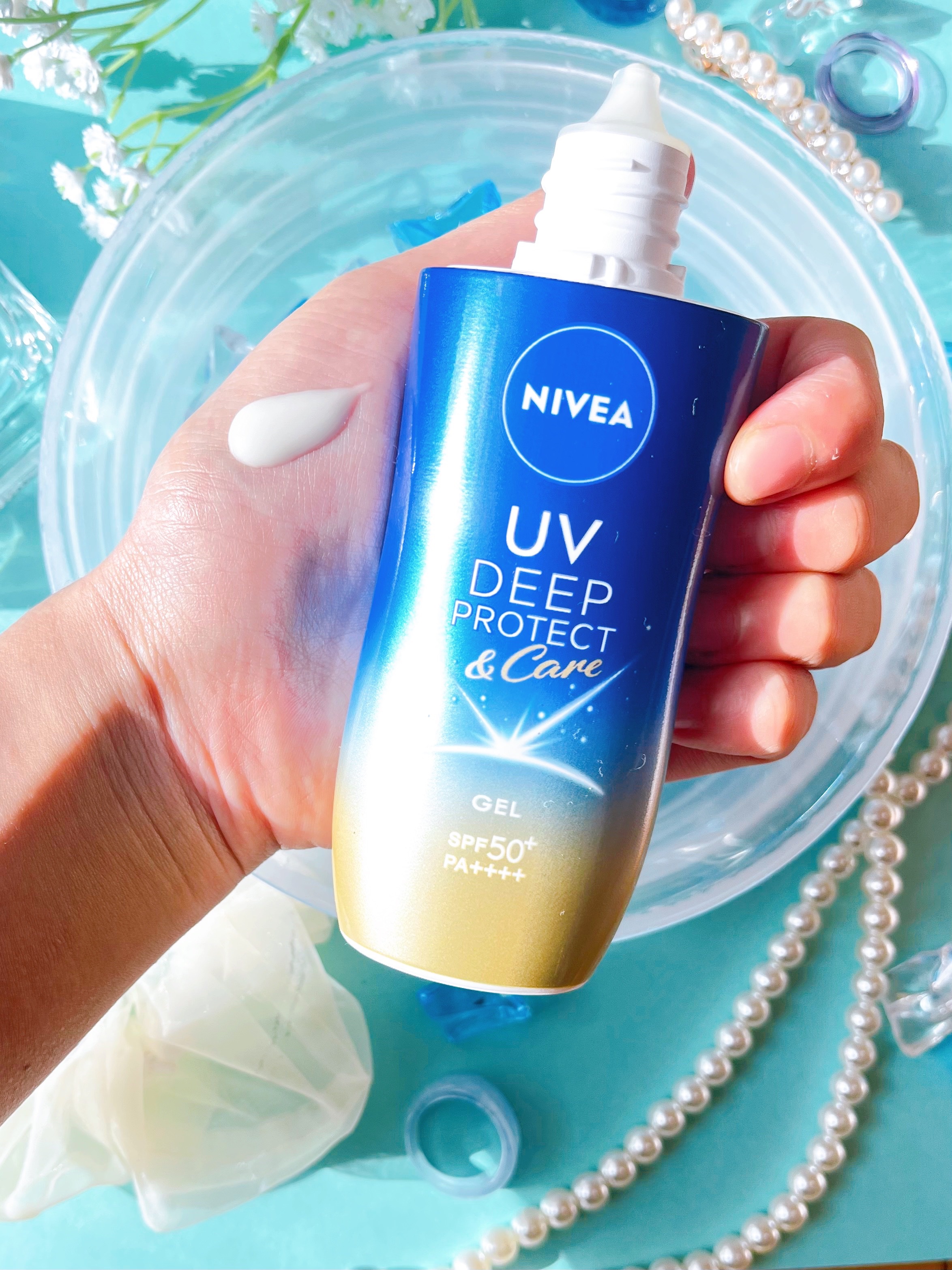 ニベアUV ディープ プロテクト＆ケア ジェル/ニベア/日焼け止めジェルを使ったクチコミ（2枚目）