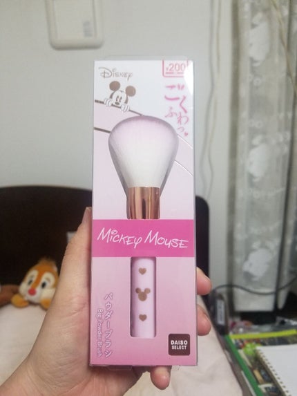 ごくふわっ ミッキーブラシ/DAISO/メイクブラシを使ったクチコミ(1枚目)