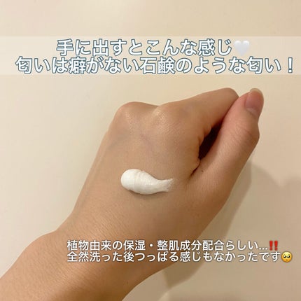 レイジーモーニング pHバランスクレンジングフォーム/nottoomuch/洗顔フォームを使ったクチコミ(3枚目)