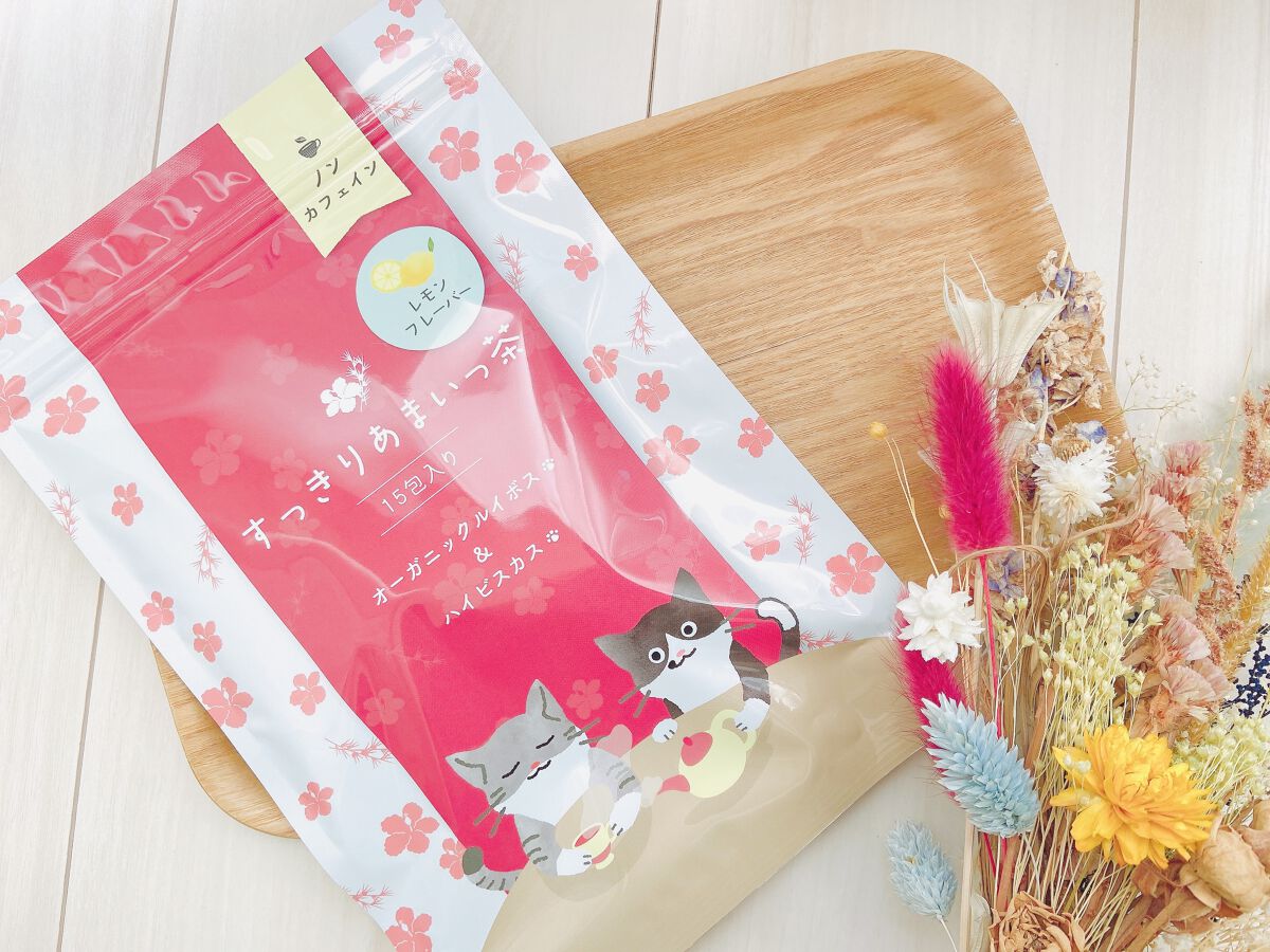 オーガニック ルイボス&ハイビスカスティー すっきりあまいっ茶 レモンフレーバー ノンカフェイン/感謝のしるし/ドリンクを使ったクチコミ（3枚目）