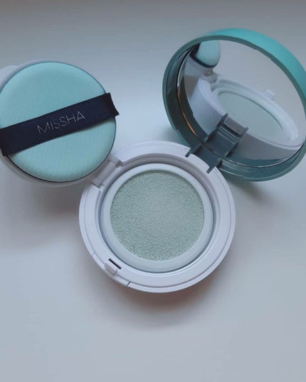M クッションベース(ミント)/MISSHA/化粧下地を使ったクチコミ(3枚目)
