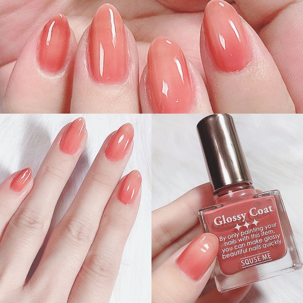 グロッシーコート/スキューズミー/オールインワンネイルを使ったクチコミ（2枚目）