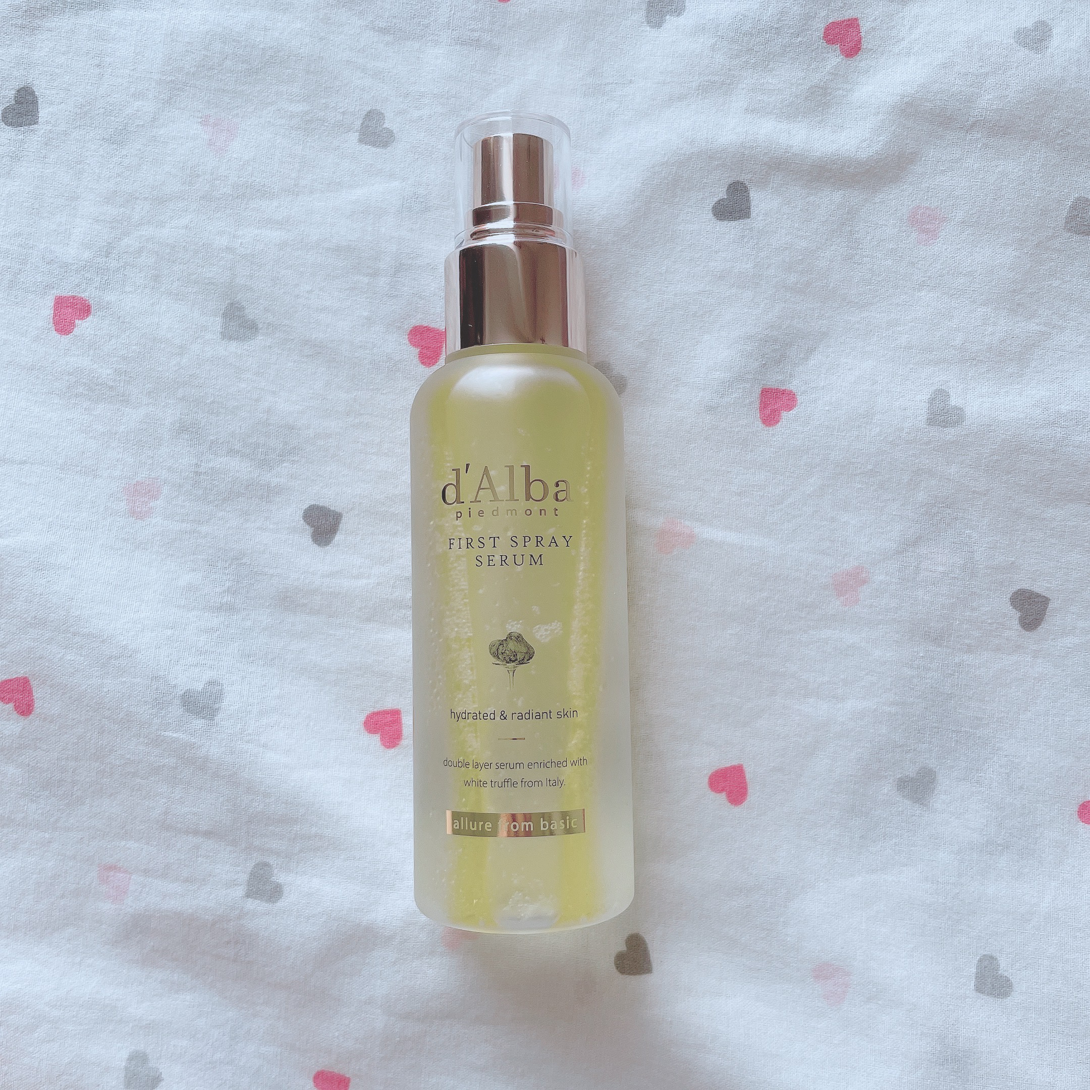 ダルバ ホワイトトリュフファーストスプレーセラム/ダルバ/ミスト状化粧水を使ったクチコミ（1枚目）