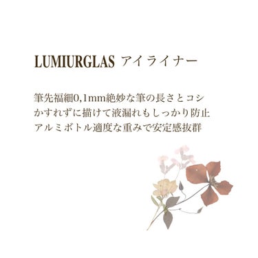 スキルレスライナー/LUMIURGLAS/リキッドアイライナーを使ったクチコミ（2枚目）