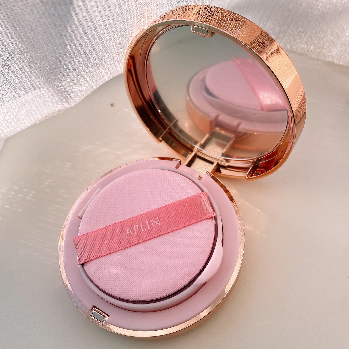 ピンクティーツリーカバークッション/APLIN/クッションファンデーションを使ったクチコミ(3枚目)