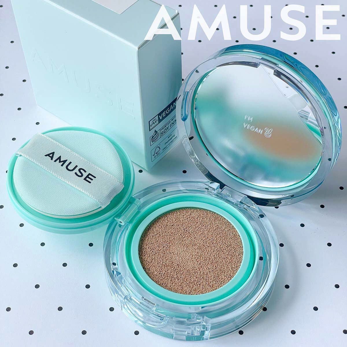 メタフィットヴィーガンクッション/AMUSE/クッションファンデーションを使ったクチコミ(8枚目)