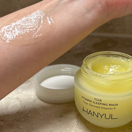 月光ゆず睡眠パック/HANYUL(ハンユル)/フェイスクリームを使ったクチコミ(3枚目)