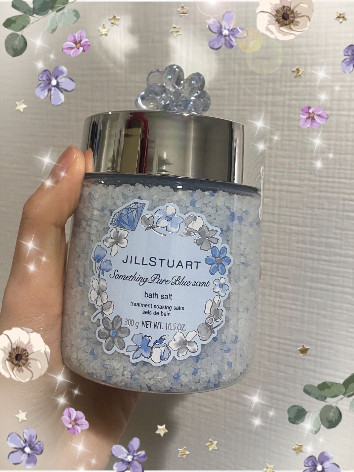 サムシングピュアブルー セント　バスソルト/JILL STUART/無機塩系入浴剤を使ったクチコミ（1枚目）