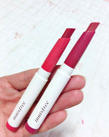 innisfree リアルフィット リップスティックのクチコミ「イニスフリー(韓国)
ビビッド スリムフィットティント
No1アイスピーチティー
.....」(1枚目)