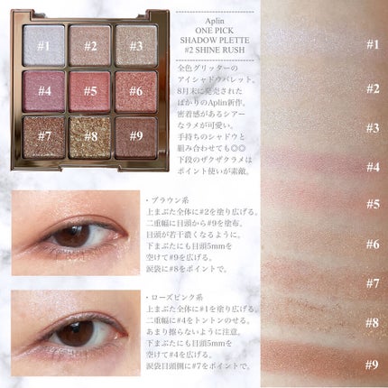 ワンピックアイシャドウパレット/APLIN/アイシャドウパレットを使ったクチコミ(4枚目)