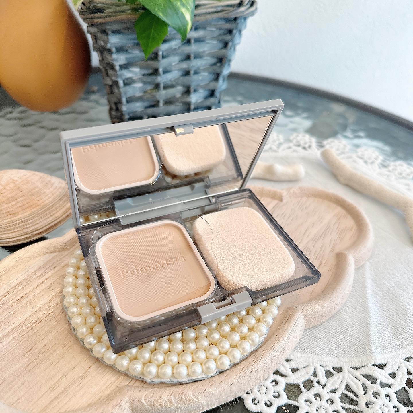 プリマヴィスタ ブライトチャージ パウダー スターターセット オークル05/プリマヴィスタ/パウダーファンデーションを使ったクチコミ（3枚目）