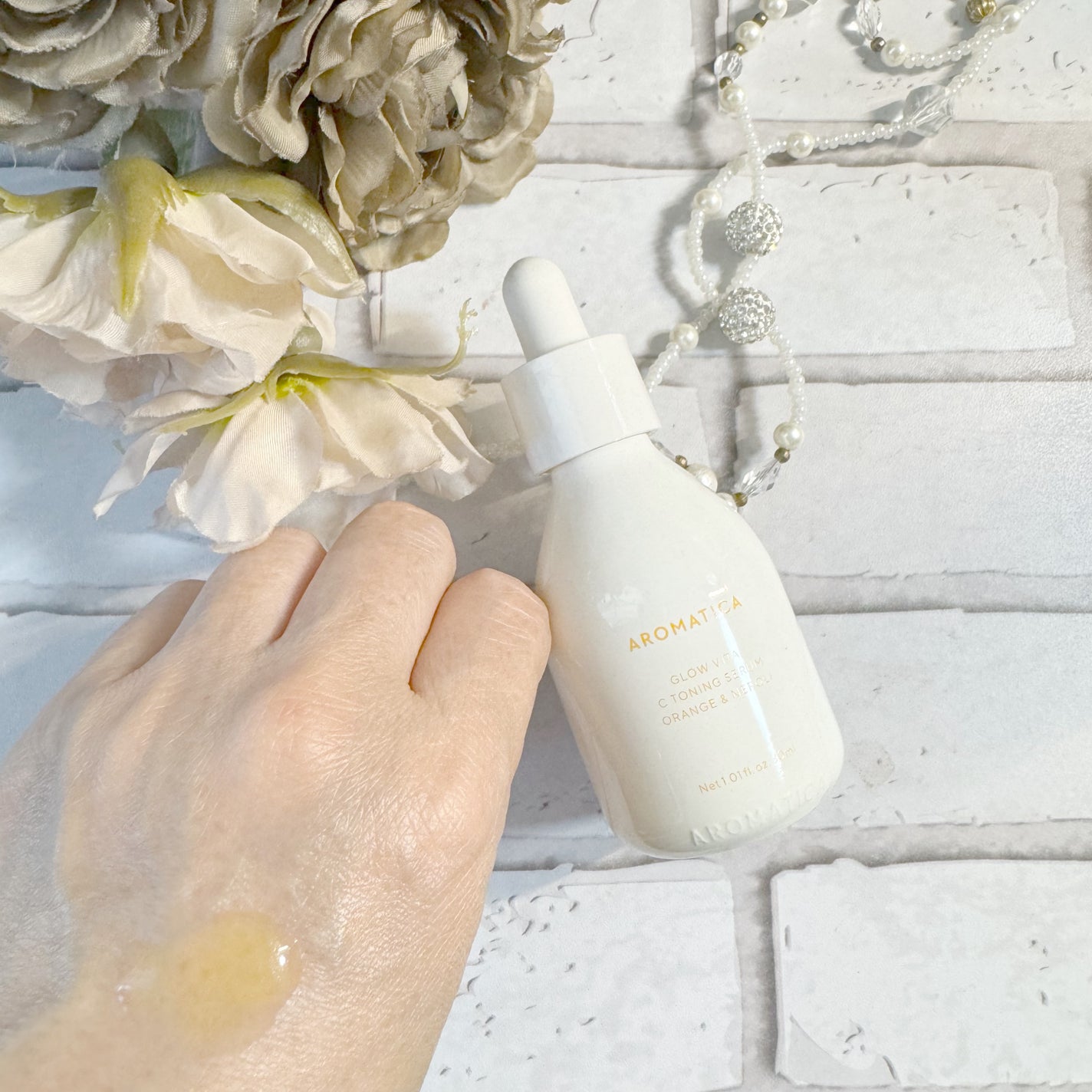 グロービタCトーニングセラム/AROMATICA/美容液を使ったクチコミ(4枚目)