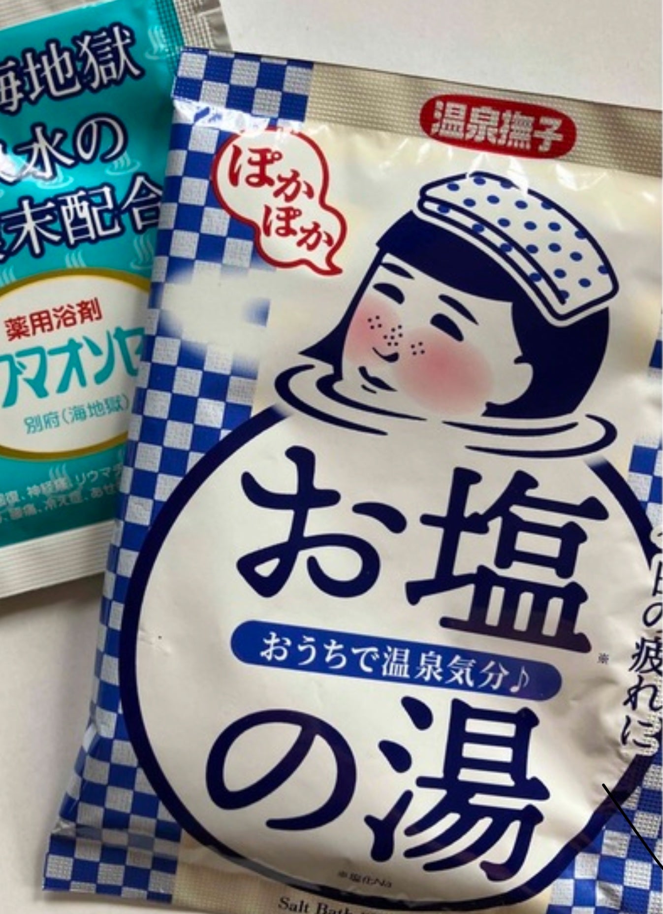 お塩ぽかぽかの湯/温泉撫子/無機塩系入浴剤を使ったクチコミ(1枚目)