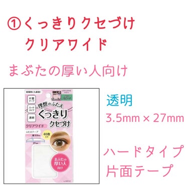 ぱっちり幅広アイテープ/DAISO/二重まぶた用アイテムを使ったクチコミ（2枚目）