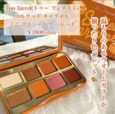 ソルテッド キャラメル ミニ アイシャドウ パレット/Too Faced/アイシャドウパレットを使ったクチコミ（2枚目）